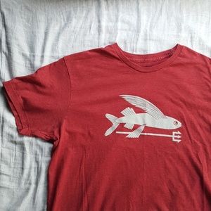 Patagonia flying fish organic cotton tshirt